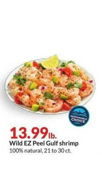 Hy-Vee Wild EZ Peel Gulf Shrimp offer