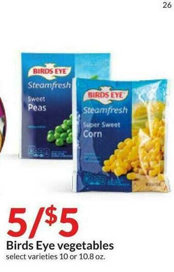 Hy-Vee Birds Eye Vegetables offer