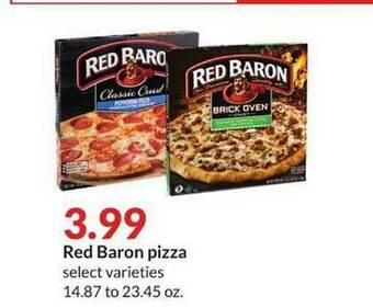 Hy-Vee Red Baron Pizza offer