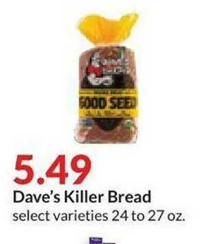 Hy-Vee Dave's Killer Bread offer