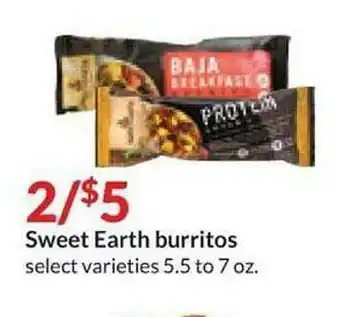 Hy-Vee Sweet Earth Burritos offer