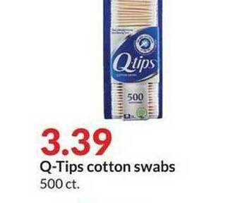 Hy-Vee Q-Tips Cotton Swabs offer