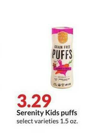 Hy-Vee Serenity Kids Puffs offer