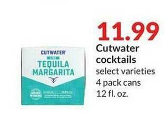 Hy-Vee Cutwater Cocktails offer