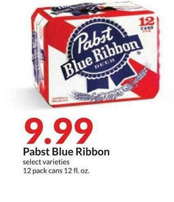 Hy-Vee Pabst Blue Ribbon offer
