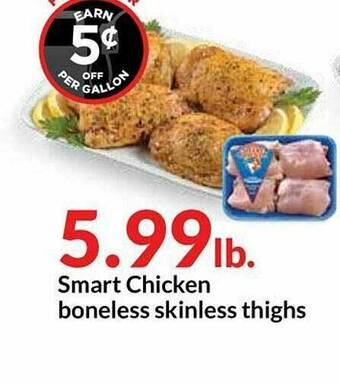 Hy-Vee Smart Chicken Boneless Skinless Thighs offer