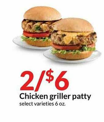 Hy-Vee Chicken Griller Patty offer