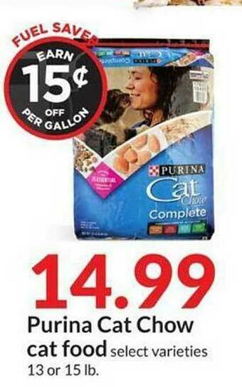 Hy-Vee Purina Cat Chow Cat Food offer