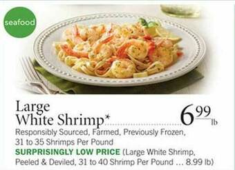 Publix Large White Shrimp offer