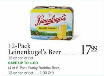 Publix 12-Pack Leinenkugel's Beer offer