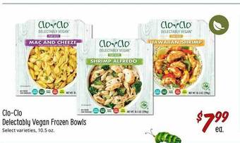 Sprouts Farmers Market Clo Clo Delectably Vegan Frozen Bowls offer
