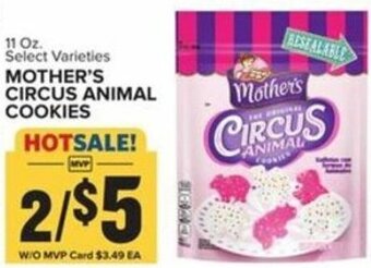 Food Lion Mother's Circus Animal Cookies offer