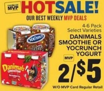 Food Lion Danimals Smoothie Or Yocrunch Yogurt offer