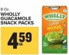 Food Lion Wholly Guacamole Snack Packs offer