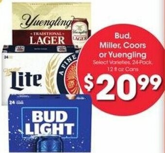 Kroger Bud, Miller, Coors Or Yuengling offer