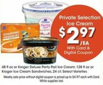 Kroger Ice Cream offer