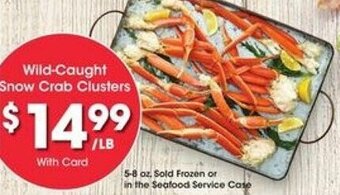 Kroger Wild-Caught Snow Crab Clusters offer