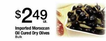 Jons International Imported Moroccan Oil Cured Dry Olives offer