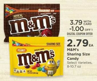 QFC M&M's Sharing Size Candy offer