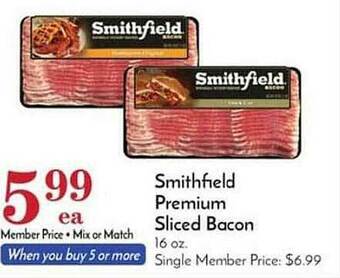 Pavilions Smithfield Premium Sliced Bacon offer