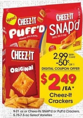 Kroger Cheez-It Crackers offer