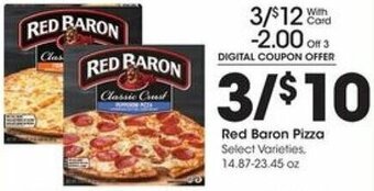 Kroger Red Baron Pizza offer