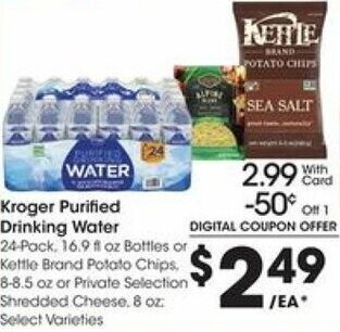Kroger Kroger Purified Drinking Water offer