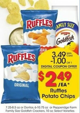 Kroger Ruffles Potato Chips offer