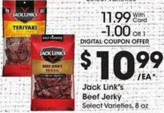 Kroger Jack Link's Beef Jerky offer