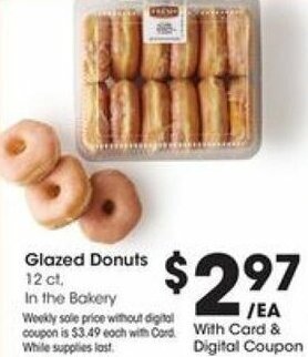 Kroger Glazed Donuts offer