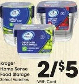 Kroger Kroger Home Sense Food Storage offer