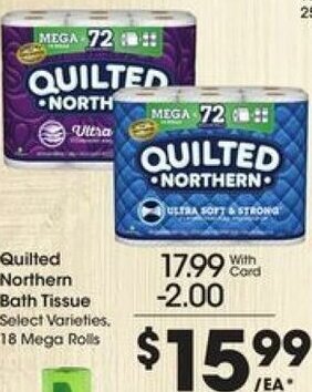 Kroger Quilted Northern Bath Tissue offer