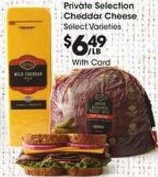 Kroger Private Selection Cheddar Cheese offer
