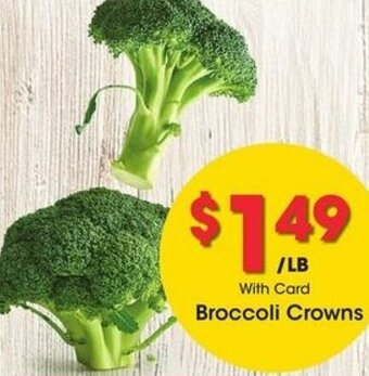 Kroger Broccoli Crowns offer