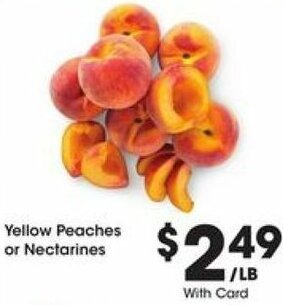 Kroger Yellow Peaches Or Nectarines offer