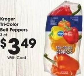 Kroger Kroger Tri-Color Bell Peppers offer