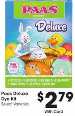 Kroger Paas Deluxe Dye Kit offer