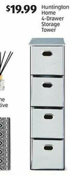 Aldi Huntington Home 4-drawer Storage Tower offer