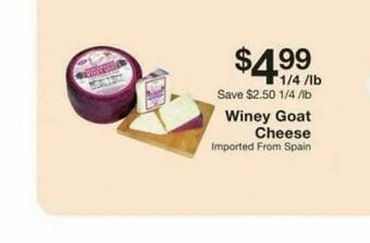 Fairway Store Market Winey Goat Cheese offer