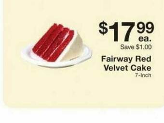 Fairway Store Market Fairway Red Velvet Cake offer