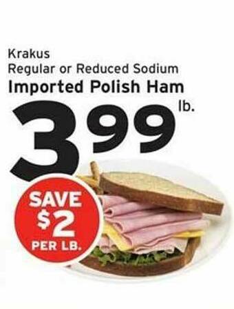 Hannaford Imported Polish Ham offer