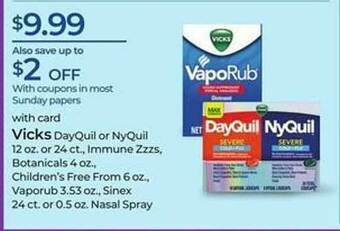 Rite Aid Vicks Dayquil Or Nyquil offer