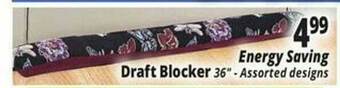 Ocean State Job Lot Energy Saving Draft Blocker offer