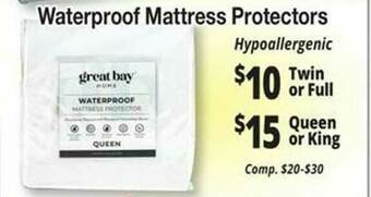 Ocean State Job Lot Waterproof Mattress Protectors offer