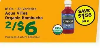 Hannaford Organic Kombucha offer