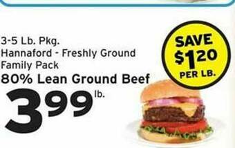 Hannaford Lean Ground Beef offer