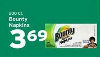Hannaford Bounty Napkins offer