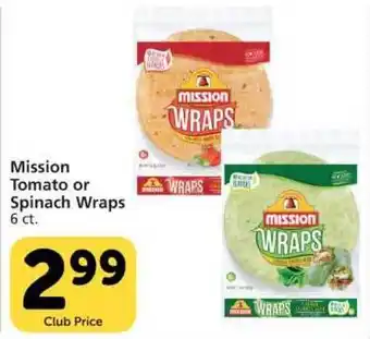 Pavilions Mission Tomato Or Spinach Wraps offer