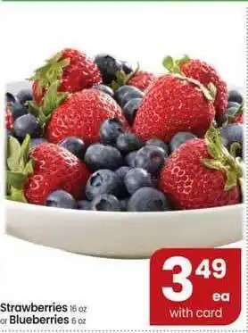 Safeway Strawberries Or Blueberries offer