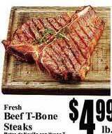 Baja Ranch Fresh Beef T-Bone Steaks offer